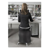Zenergy Ball Chair, Black Seat-black Back, Silver Base
