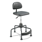 Task Master Economy Industrial Chair, 35" Seat Height, Supports Up To 250 Lbs., Black Seat-black Back, Black Base