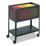 Steel Mesh Open Top Tub File, 13.5w X 24.25d X 27.5h, Black