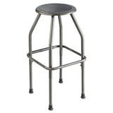 Diesel Industrial Stool With Stationary Seat, 30" Seat Height, Supports Up To 250 Lbs., Pewter Seat-pewter Back, Pewter Base