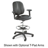 Apprentice Ii Extended-height Chair, 32" Seat Height, Supports Up To 250 Lbs., Black Seat-black Back, Black Base