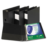 Clean Touch Locking D-ring Reference Binder Protected W-antimicrobial Additive, 3 Rings, 6" Capacity, 11 X 8.5, Blue