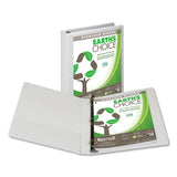 Earth's Choice Biobased D-ring View Binder, 3 Rings, 1" Capacity, 11 X 8.5, White