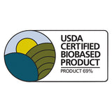 Earth's Choice Biobased Round Ring View Binder, 3 Rings, 2" Capacity, 11 X 8.5, White