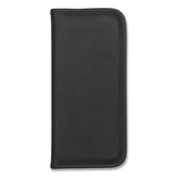 Professional Vinyl Business Card File, 160 Card Cap, 2 X 3 1-2 Cards, Black