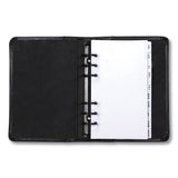 Regal Leather Business Card Binder, 120 Card Capacity, 2 X 3 1-2 Cards, Black