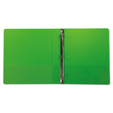 Earth’s Choice Biobased Durable Fashion View Binder, 3 Rings, 1" Capacity, 11 X 8.5, Lime, 2-pack