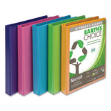 Earth’s Choice Biobased Durable Fashion View Binder, 3 Rings, 1" Capacity, 11 X 8.5, Lime, 2-pack