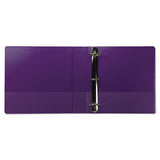 Earth’s Choice Biobased Durable Fashion View Binder, 3 Rings, 2" Capacity, 11 X 8.5, Purple, 2-pack