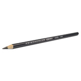 Ebony Sketching Pencil, 4 Mm, 2b (#1), Jet Black Lead, Black Matte Barrel, Dozen