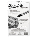 King Size Permanent Marker, Broad Chisel Tip, Black, 4-pack