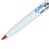 Vis-à-vis Wet Erase Marker, Fine Bullet Tip, Red, Dozen