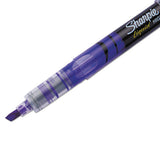 Liquid Pen Style Highlighters, Chisel Tip, Fluorescent Purple, Dozen