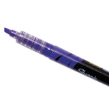 Liquid Pen Style Highlighters, Chisel Tip, Fluorescent Purple, Dozen