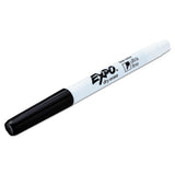 Low-odor Dry-erase Marker, Extra-fine Needle Tip, Black, 4-pack