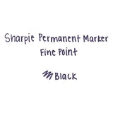 Fine Tip Permanent Marker, Black, 36-pack