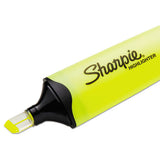 Clearview Tank-style Highlighter, Blade Chisel Tip, Fluorescent Yellow, Dozen