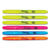 Pocket Style Highlighters, Chisel Tip, Assorted Colors, 5-set