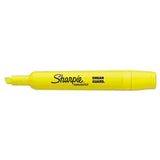 Tank Style Highlighters, Chisel Tip, Fluorescent Yellow, 36-box
