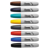 Chisel Tip Permanent Marker, Medium, Assorted Fashion, 8-pack