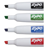 Magnetic Dry Erase Marker, Broad Chisel Tip, Assorted Colors, 4-pack