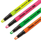 Clearview Pen-style Highlighter, Chisel Tip, Assorted Colors, 4-pack