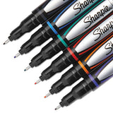 Water-resistant Ink Stick Plastic Point Pen, 0.5 Mm, Assorted Ink-barrel, 6-pack