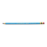 Col-erase Pencil With Eraser, 0.7 Mm, 2b (#1), Non-photo Blue Lead, Non-photo Blue Barrel, Dozen