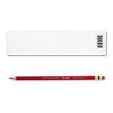 Col-erase Pencil With Eraser, 0.7 Mm, 2b (#1), Carmine Red Lead, Carmine Red Barrel, Dozen