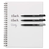 Brush Tip Pens, Fine, Black, Dozen