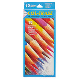 Col-erase Pencil With Eraser, 0.7 Mm, 2b (#1), Assorted Lead-barrel Colors, Dozen