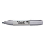 Metallic Permanent Marker, Medium Chisel Tip, Silver, Dozen