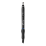S-gel Retractable Gel Pen, Fine 0.5 Mm, Blue Ink, Black Barrel, Dozen