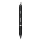 S-gel Retractable Gel Pen, Bold 1 Mm, Black Ink, Black Barrel, Dozen