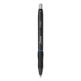 S-gel Retractable Gel Pen, Medium 0.7 Mm, Blue Ink, Black Barrel, Dozen