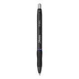 S-gel Retractable Gel Pen, Medium 0.7 Mm, Blue Ink, Black Barrel, Dozen