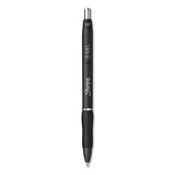 S-gel Retractable Gel Pen, Medium 0.7 Mm, Black Ink, Black Barrel, Dozen