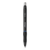S-gel Retractable Gel Pen, Bold 1 Mm, Blue Ink, Black Barrel, Dozen