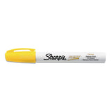 Permanent Paint Marker, Medium Bullet Tip, Yellow, Dozen