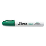 Permanent Paint Marker, Medium Bullet Tip, Green, 12-pack