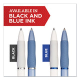 Fashion Barrel Pen, Medium 0.7 Mm, Black Ink, Frost Blue Barrel, Dozen