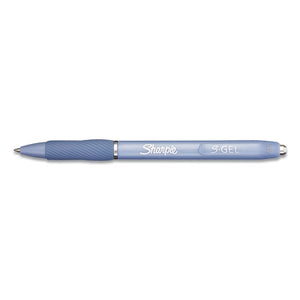 Fashion Barrel Pen, Medium 0.7 Mm, Black Ink, Frost Blue Barrel, Dozen