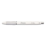 Fashion Barrel Pen, Medium 0.7 Mm, Black Ink, Pearl White Barrel, Dozen