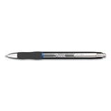 S-gel Premium Metal Barrel Gel Pen, Retractable, Medium 0.7 Mm, Blue Ink, Gun Metal Gray Barrel, Dozen