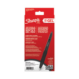 S-gel Premium Metal Barrel Gel Pen, Retractable, Medium 0.7 Mm, Black Ink, Black Barrel, 4-pack