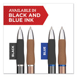 S-gel Premium Metal Barrel Gel Pen, Retractable, Medium 0.7 Mm, Black Ink, Midnight Blue Barrel, Dozen