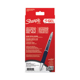 S-gel Premium Metal Barrel Gel Pen, Retractable, Medium 0.7 Mm, Black Ink, Blue Barrel, 4-pack