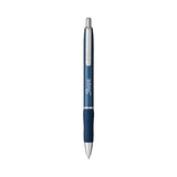 S-gel Premium Metal Barrel Gel Pen, Retractable, Medium 0.7 Mm, Black Ink, Blue Barrel, 4-pack