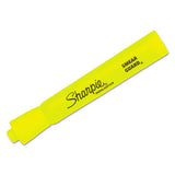 Tank Style Highlighters, Chisel Tip, Fluorescent Yellow, Dozen