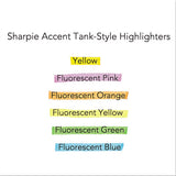 Tank Style Highlighters, Chisel Tip, Fluorescent Green, Dozen